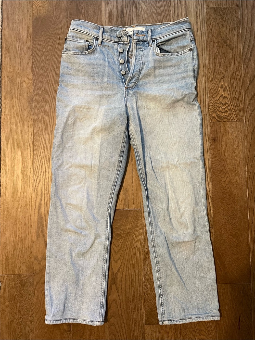 Denim Forum Straight Leg Jeans (Petite)